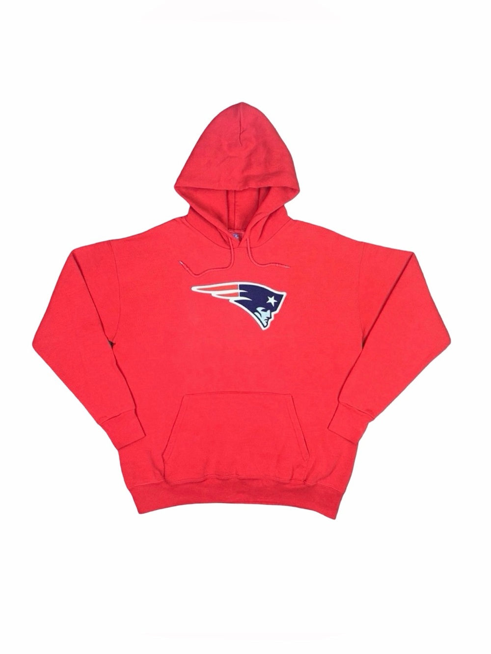 Vintage Y2K NFL New England Patriots Embroidered Fleece Hoodie - Size Medium